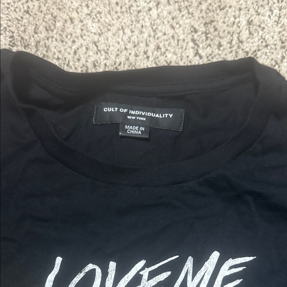 Cult of Individuality Black Tee with Colorful Graphic - Picture 2 of 3